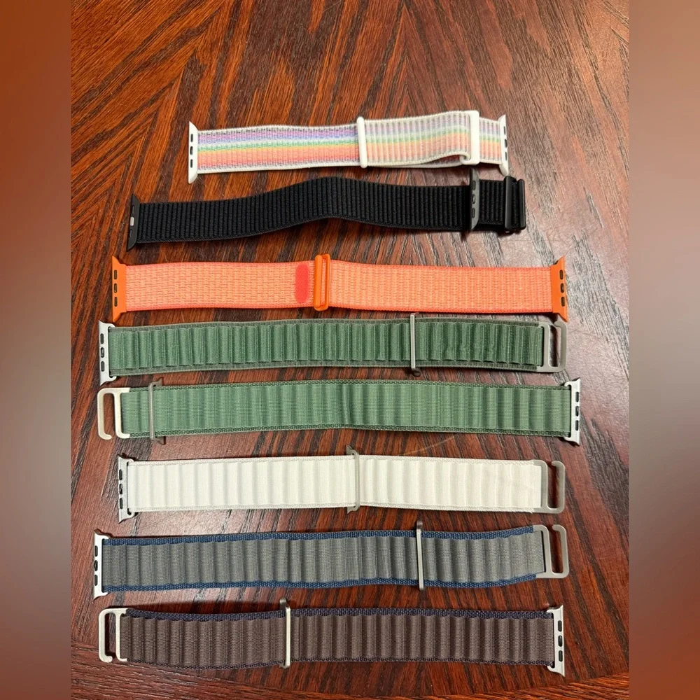 Assorted Nylon Wristbands and Protective Cases for Smartwatches - Multicolor